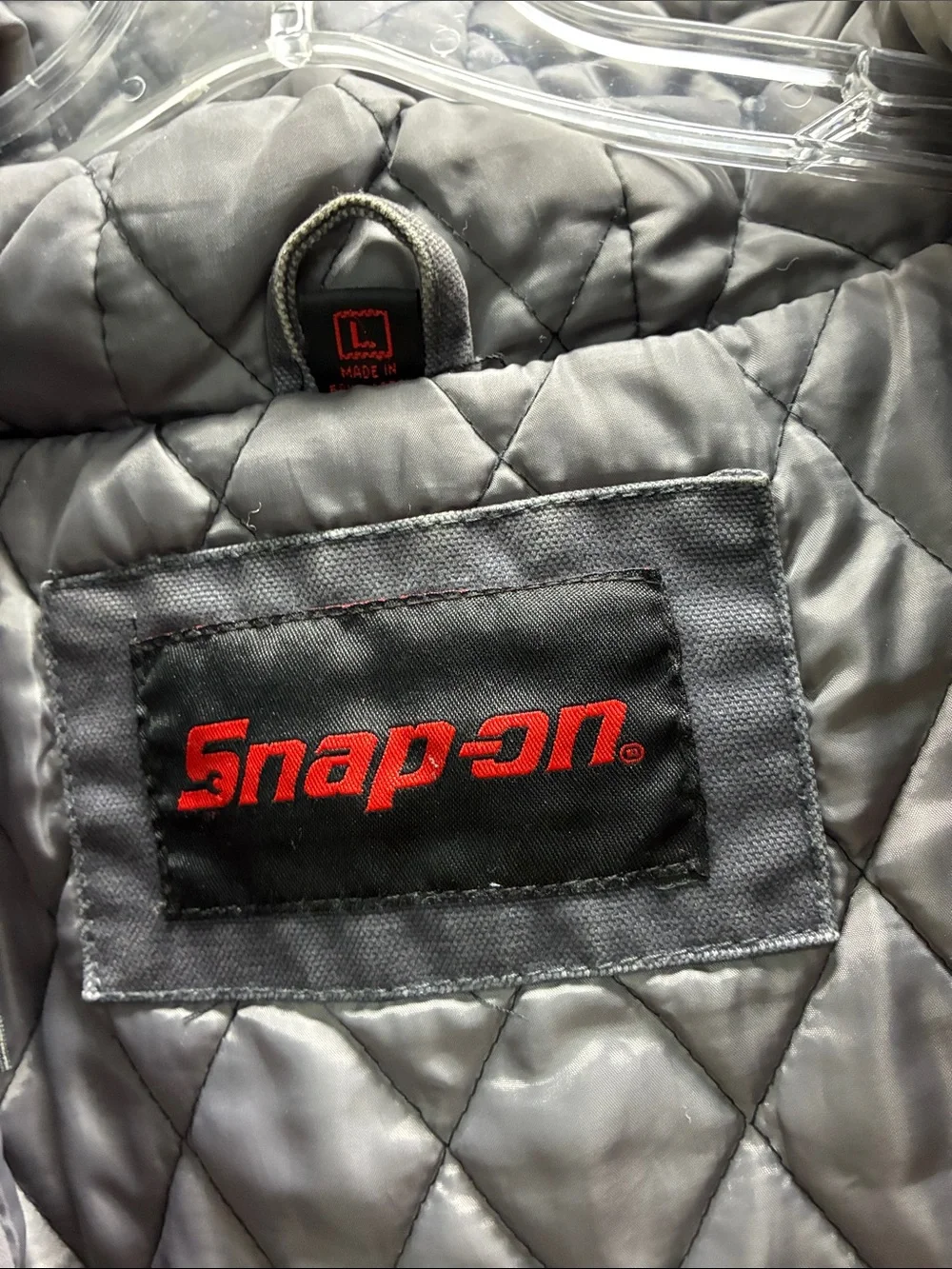 Snap-on Men's Hooded Bomber Jacket in Gray - Picture 4 of 7